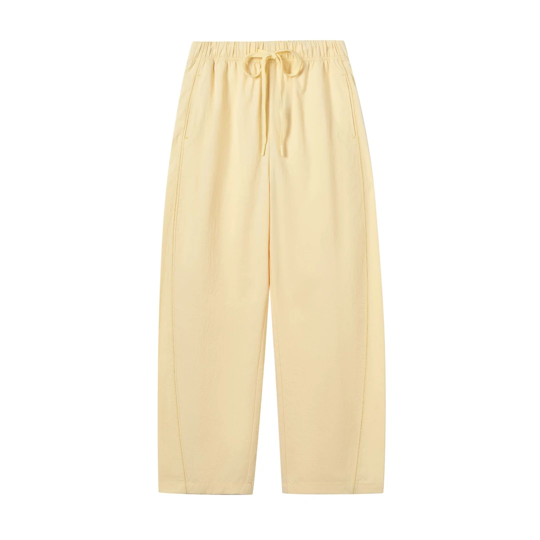 钛金棉夏季松弛感山本香蕉裤女高腰百搭显瘦宽松垂感弯刀裤-88088