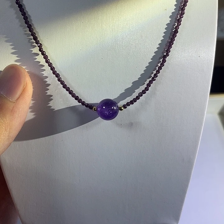 水晶戒指未镶嵌项链