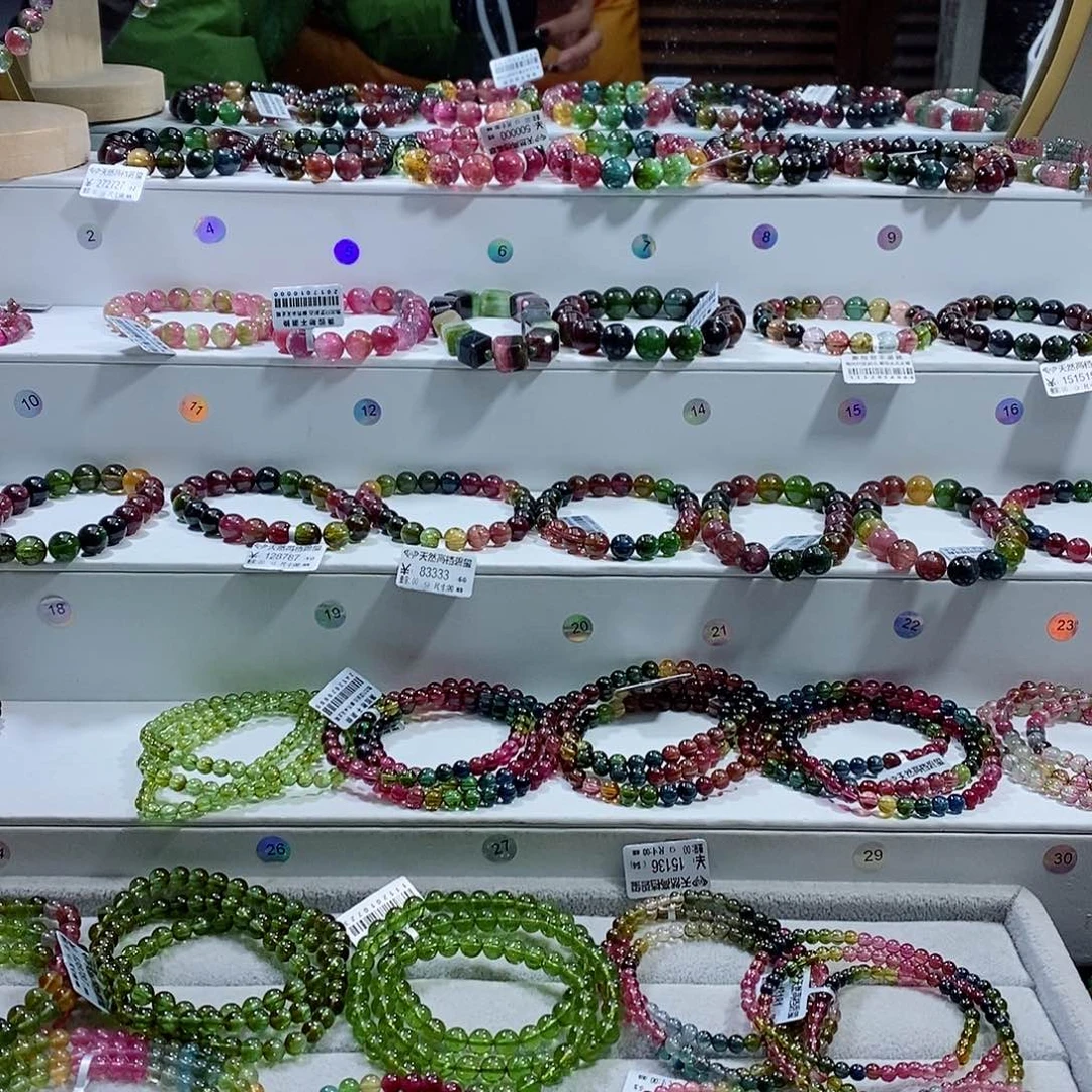 碧玺手链未镶嵌多样性发一条