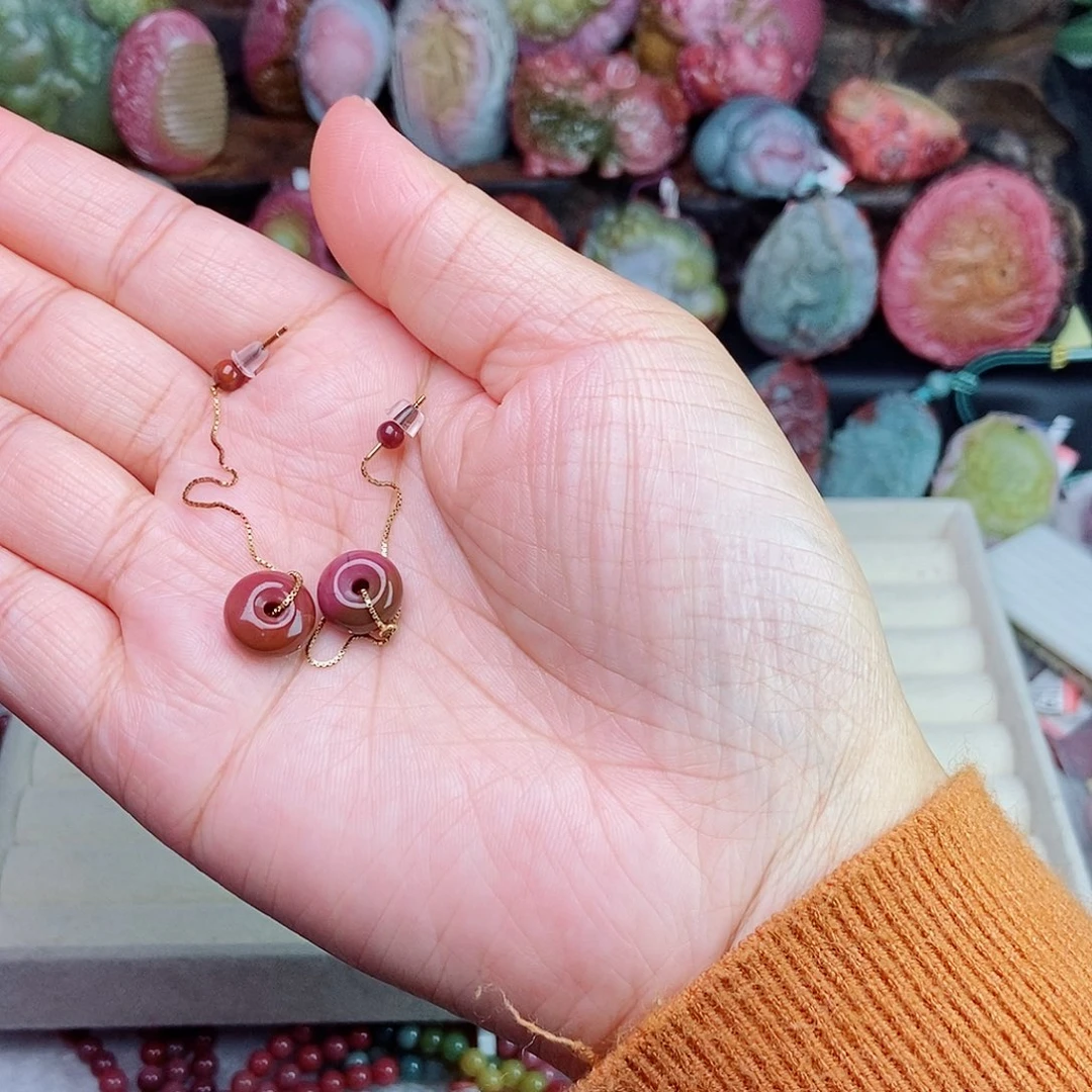 银S925镶嵌石英质玉（盐源）珠宝半成品