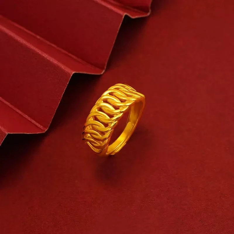 铜合金戒指 【新疆西藏包邮】【西藏包邮】老板戒指精工麻花戒时尚
