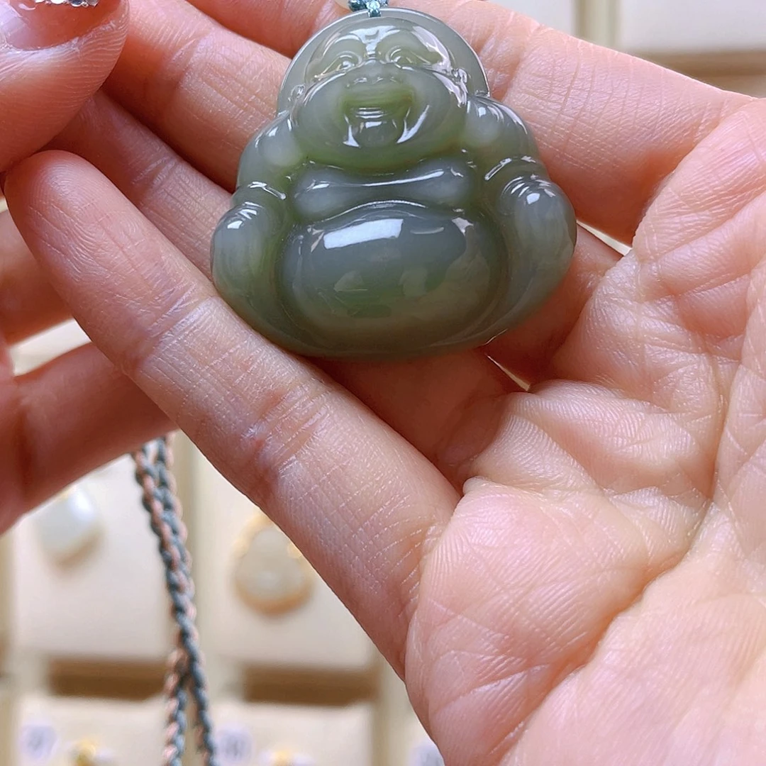 和田玉吊坠(赠链)未镶嵌?****心