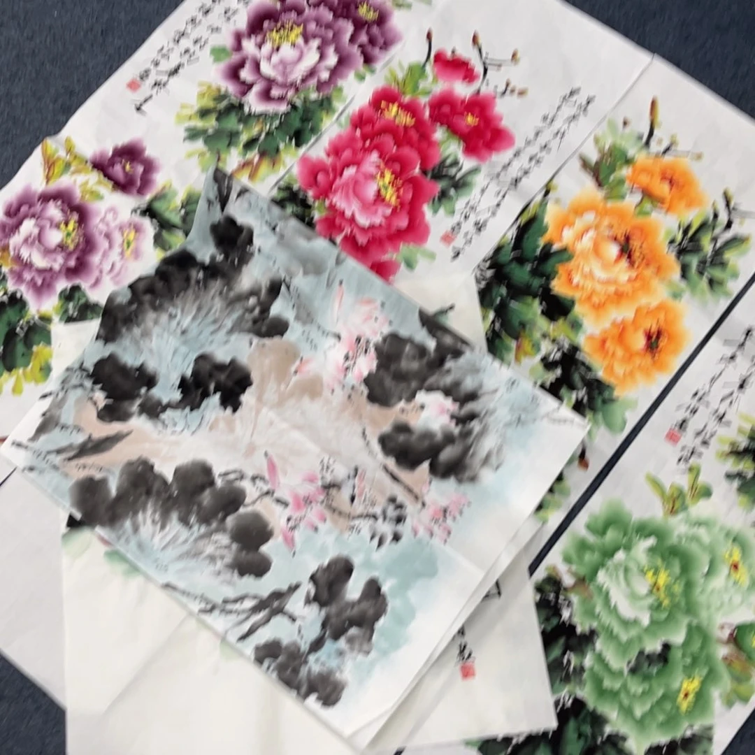 国画手绘画作品和绘画