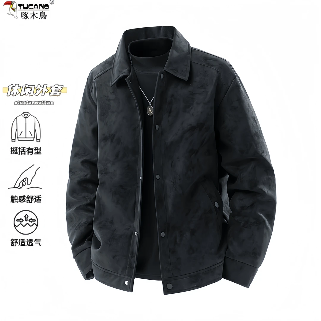 TUCANO/啄木鳥冬季防寒服外套男士短款休闲厚款保暖休闲舒适棉服