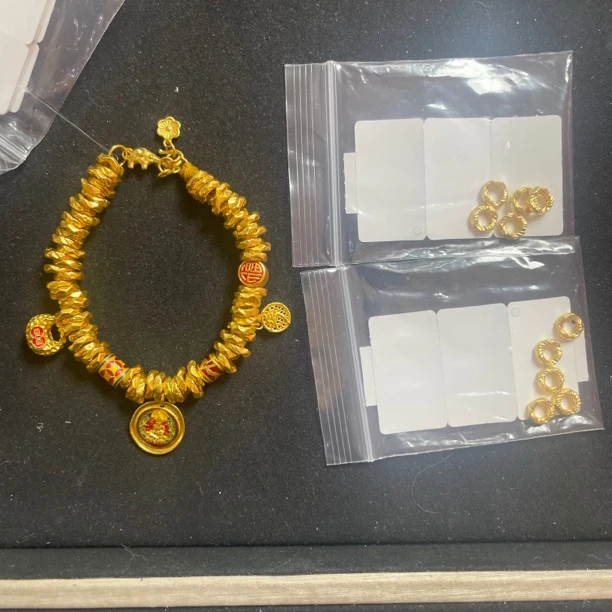 足金定制盘缠手串18.99