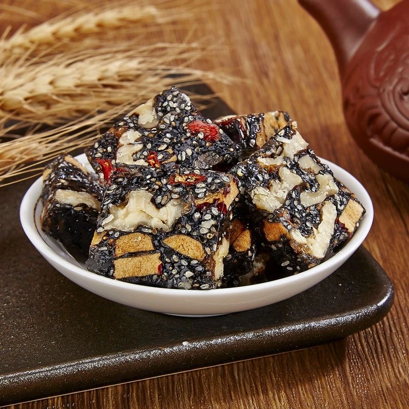 黑芝麻红枣枸杞核桃软糕纯手工老式营养零食老少皆宜解馋香酥糕点