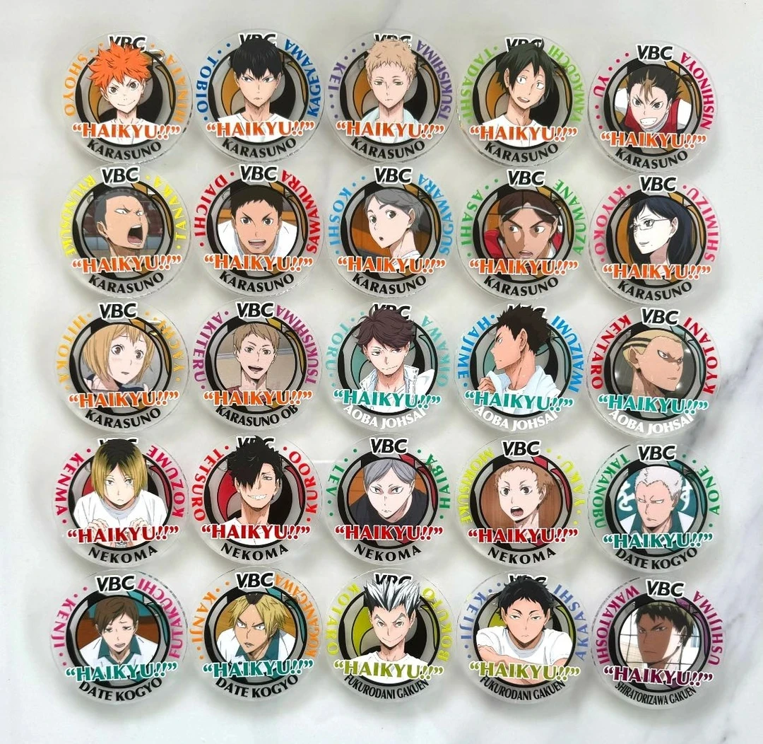 拆包-排球少年VBC亚克力吧唧（盲盒）代拆