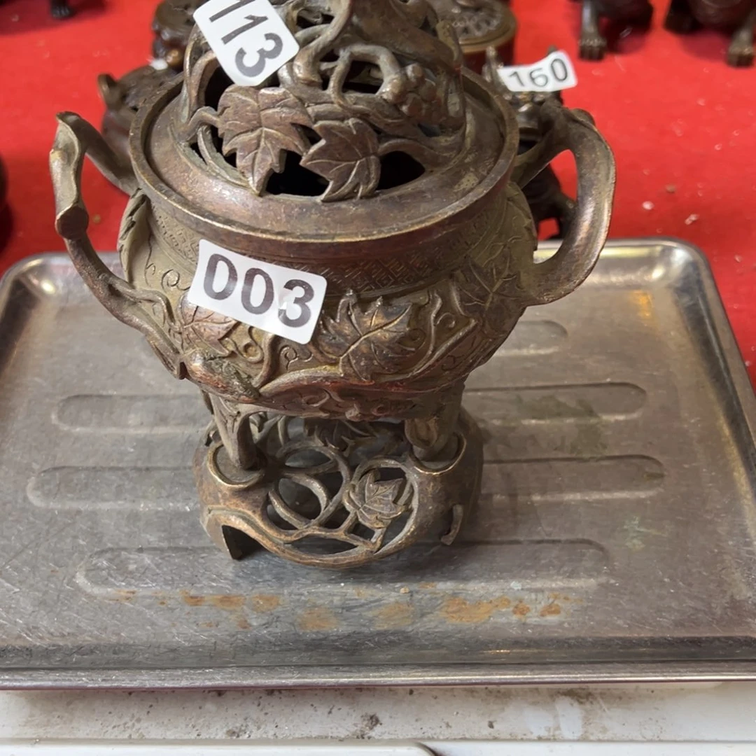 铜***堂黄铜摆件，文房摆件