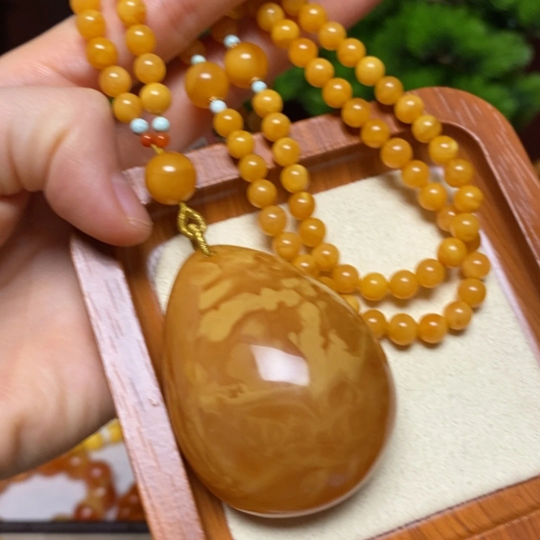 【闪购商品】蜜蜡颈饰未镶嵌项链