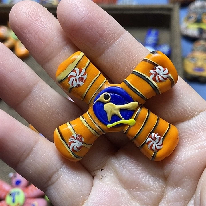 琉璃颈饰小配件一个012