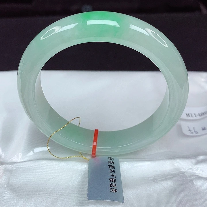 翡翠未镶嵌手镯56圈883