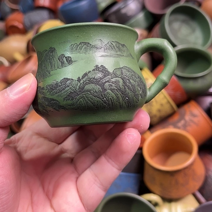 紫砂茶杯全手工紫砂主人杯