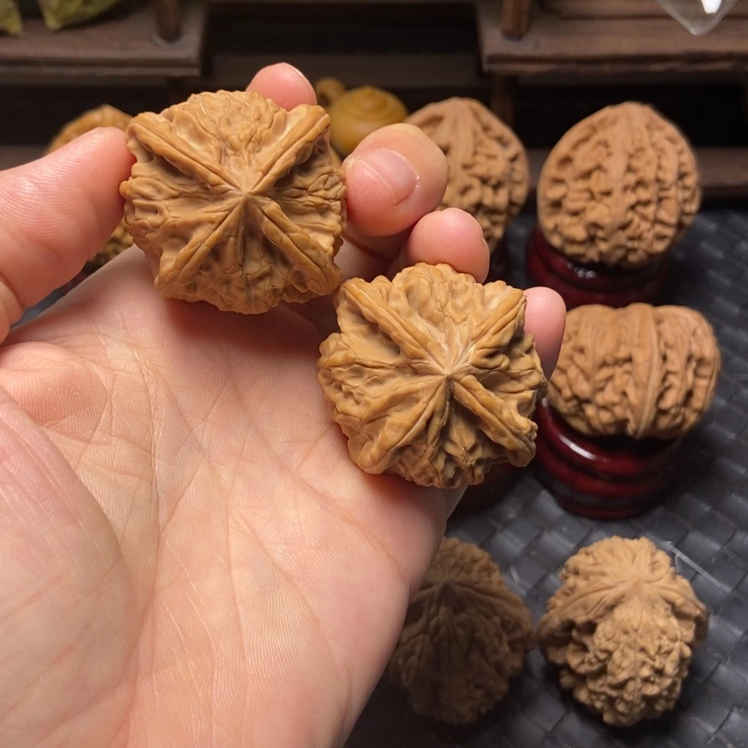 把件文玩核桃全品四棱尺寸42