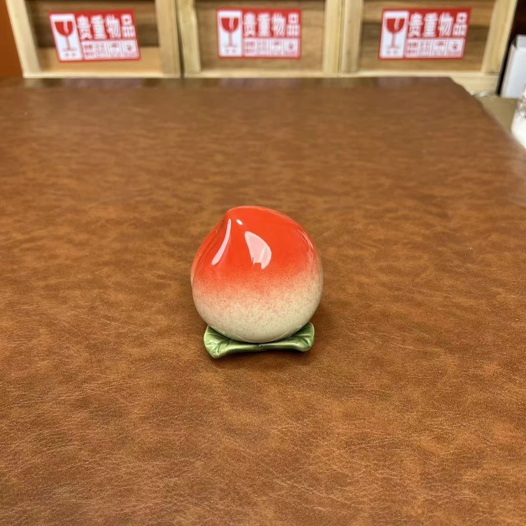 桃子陶瓷茶叶罐C787开