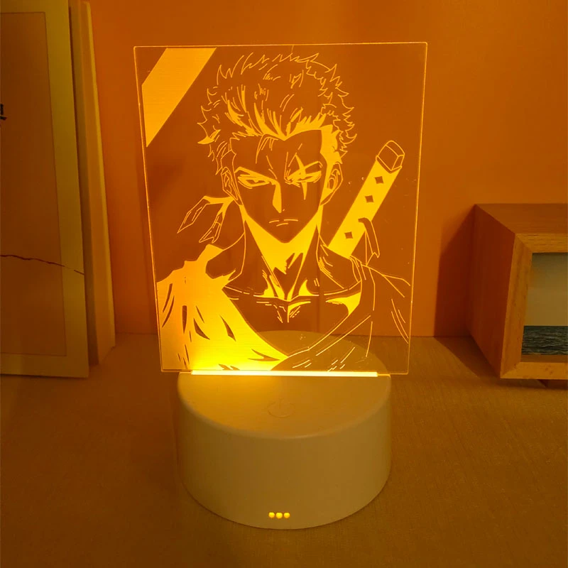 海贼王小夜灯路飞手办航海王路飞周边宿舍模型摆件公仔生日礼物