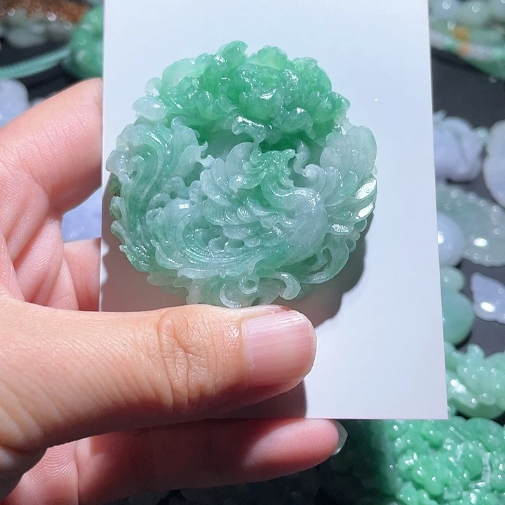 定制翡翠未镶嵌温***蔻天