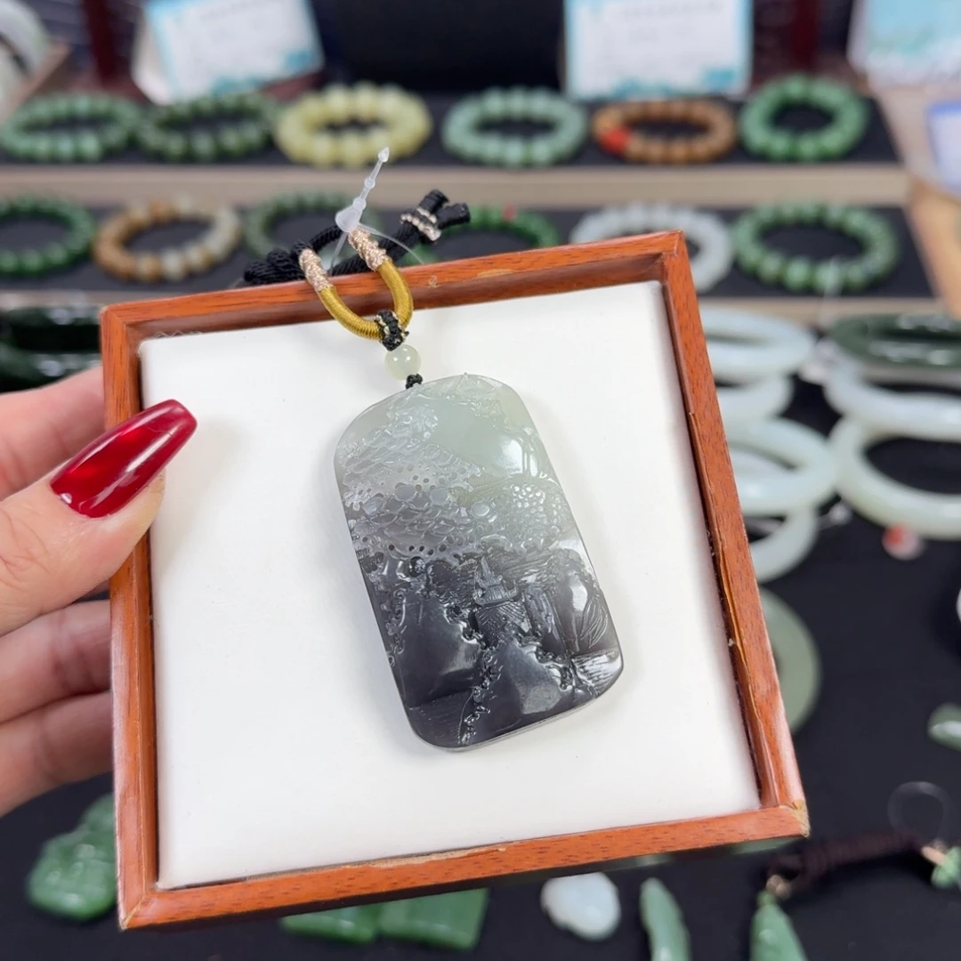 和田玉未镶嵌吊坠(不含链)