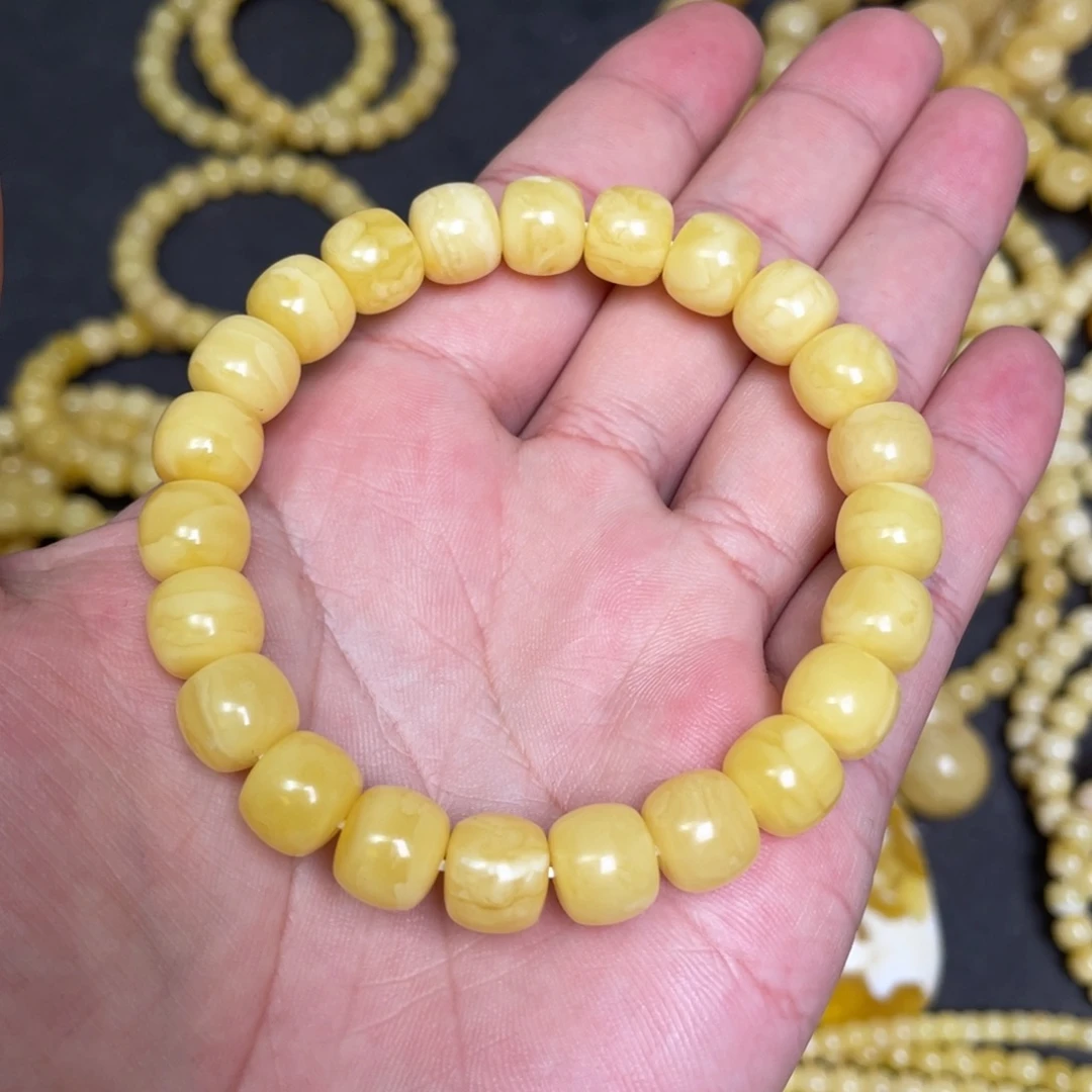 蜜蜡未镶嵌裸石蜜蜡手串10.2mm