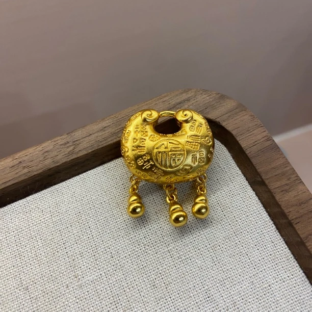 吊坠 CHANGJIU/昌久 黄色轻奢时尚气质简约经典吊坠068