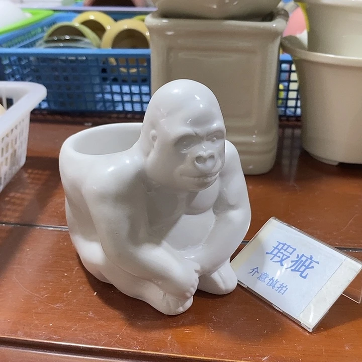 紫砂花盆多肉瑕疵盆有孔。