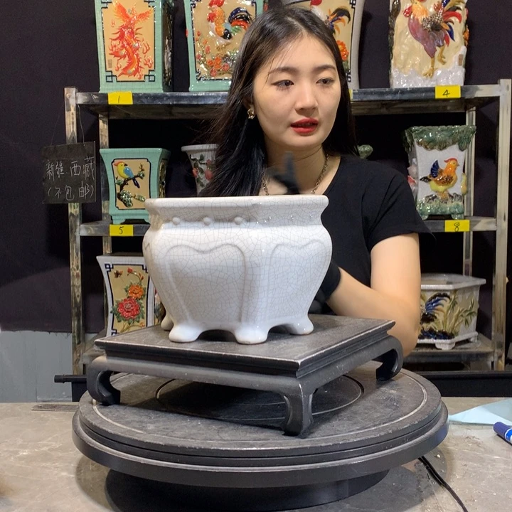 面**海陶瓷盆，盆景盆