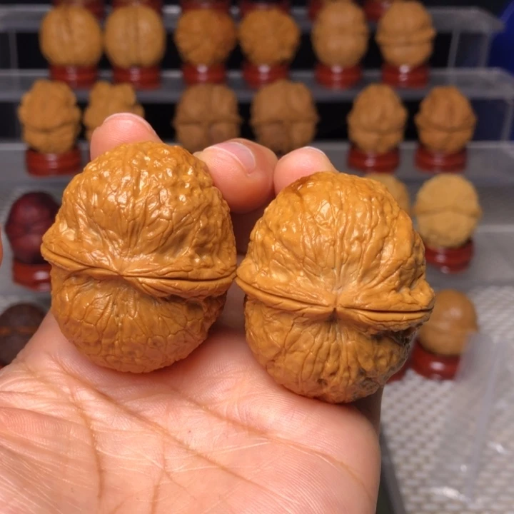 文玩核桃把件38至尊元宝