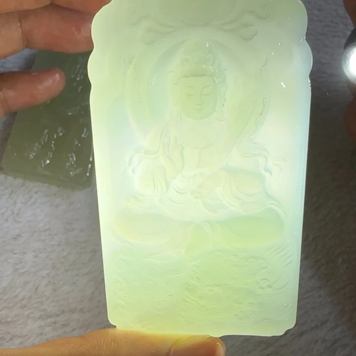 和田玉未镶嵌吊坠(不含链)