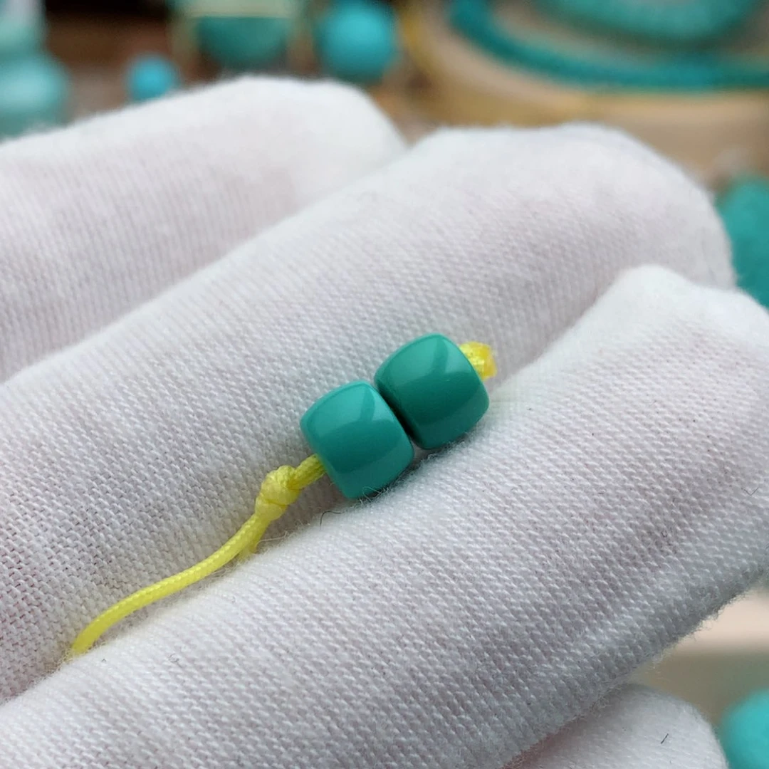 绿松石珠宝奇石未镶嵌6.2mm