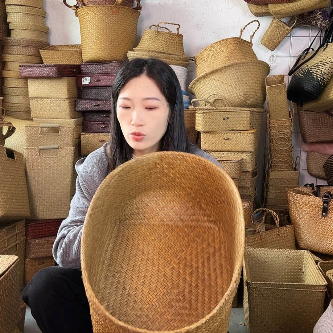 草编草编包/草编收纳盒微瑕疵