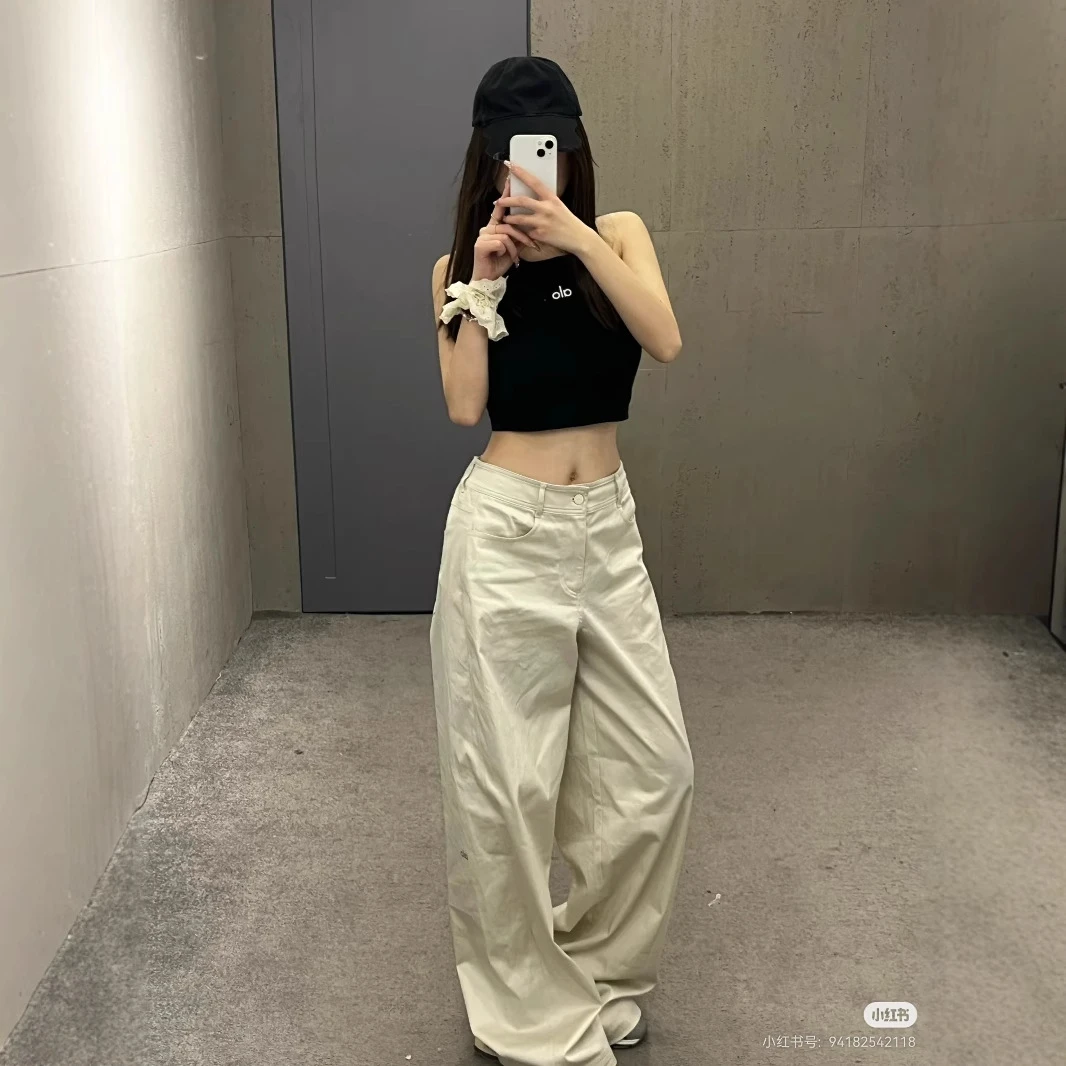 ALO瑜伽女背心舒适透气时尚百搭裸感修身高弹跑步运动健身训练