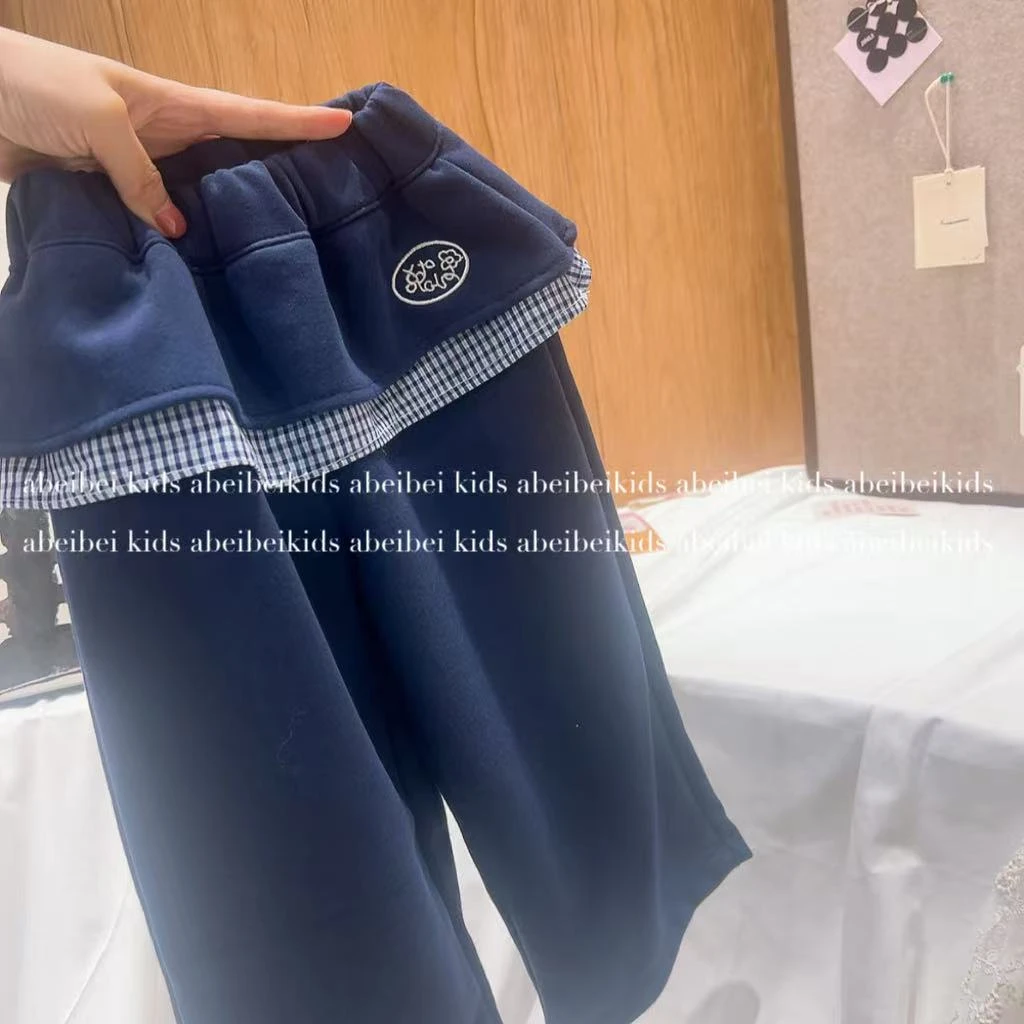 M12【藏青色屁帘裤】童装