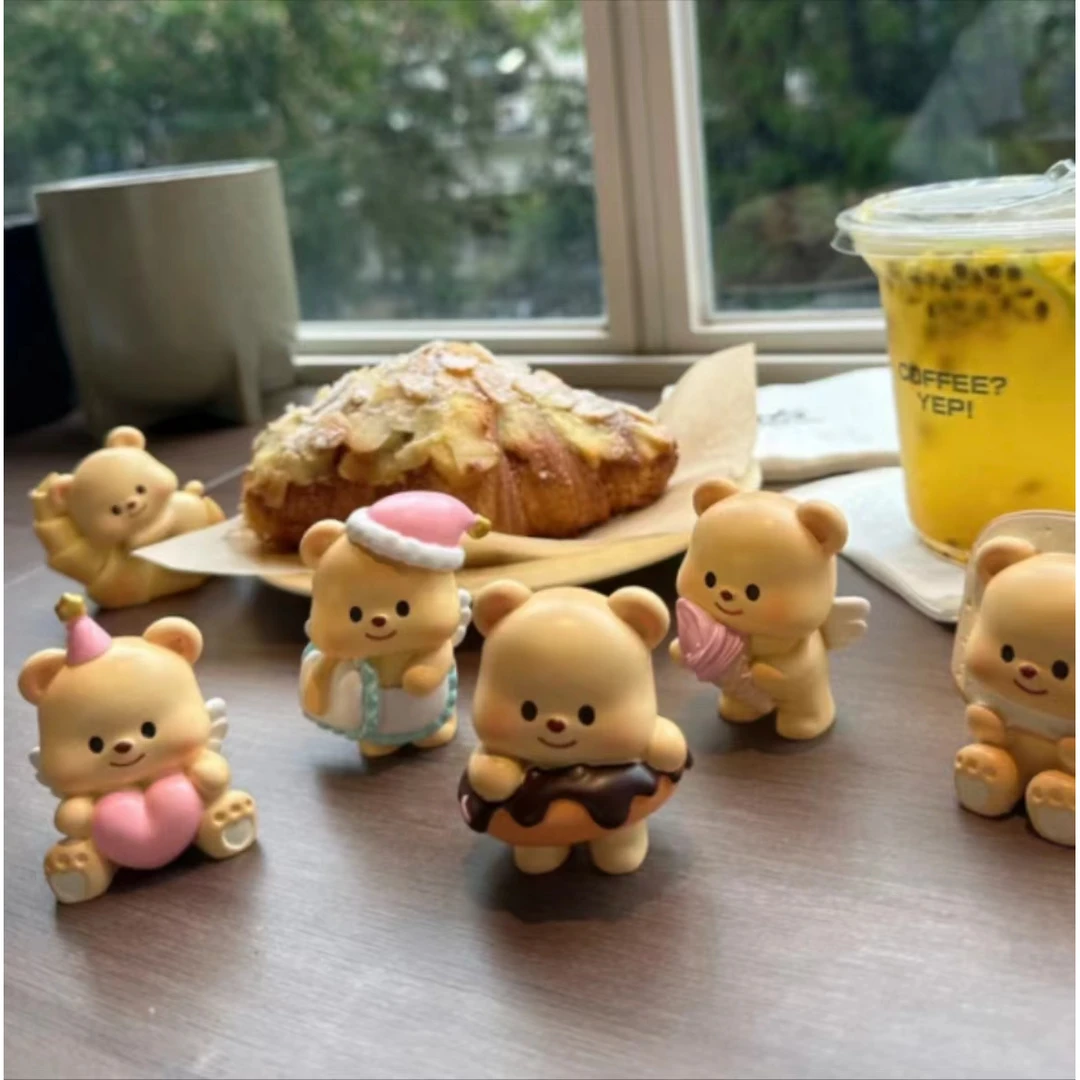 【拆盒】黄油小熊奶呼呼盲盒公仔潮玩