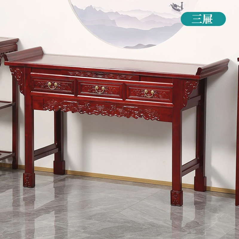 客厅香桌客厅八仙桌实木家具清仓仿古中堂条桌长条神案台香火
