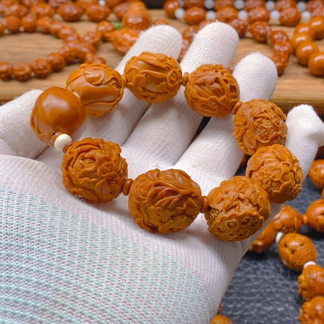 手串/手链橄榄核许忠英2.2花开富贵