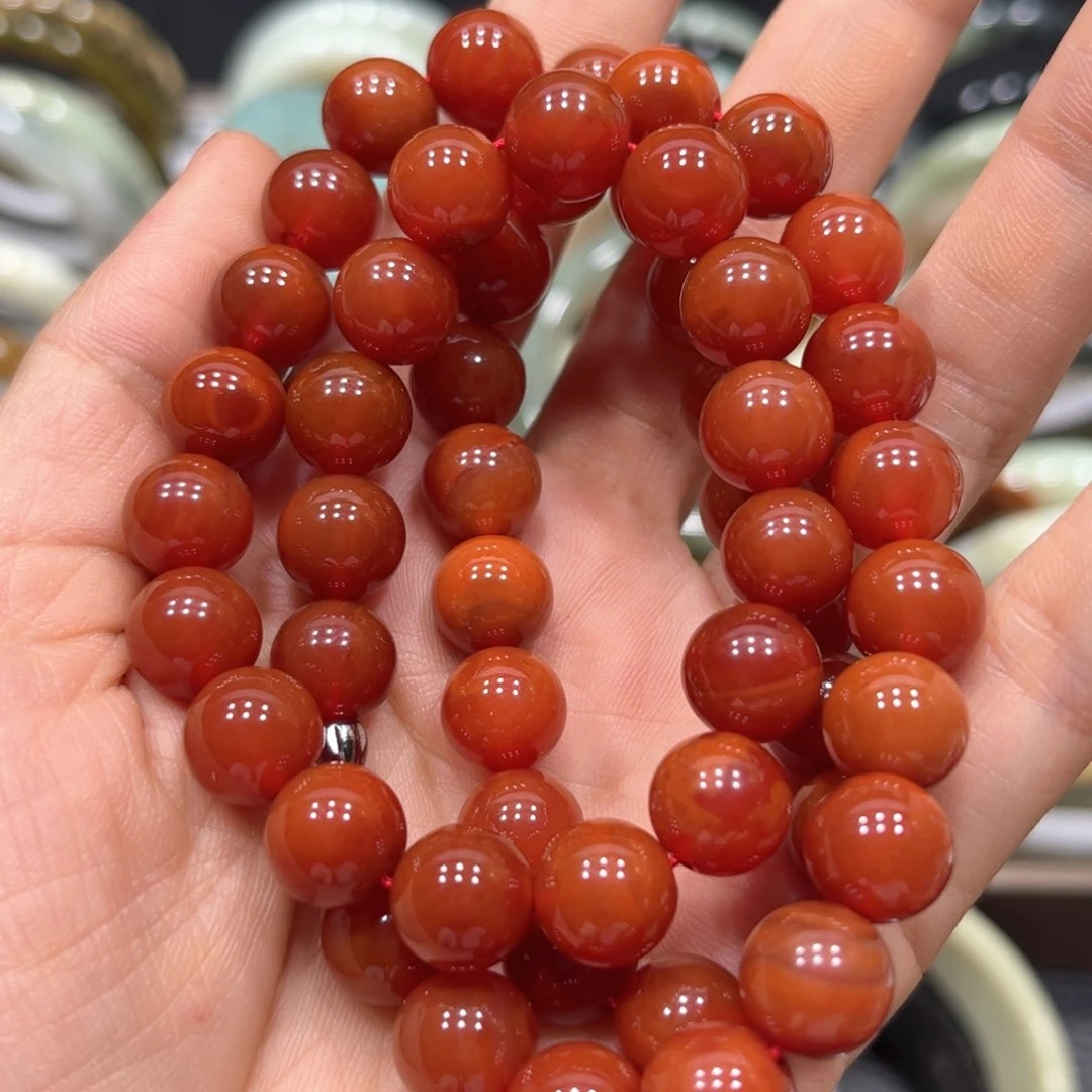 南红玛瑙未镶嵌颈饰