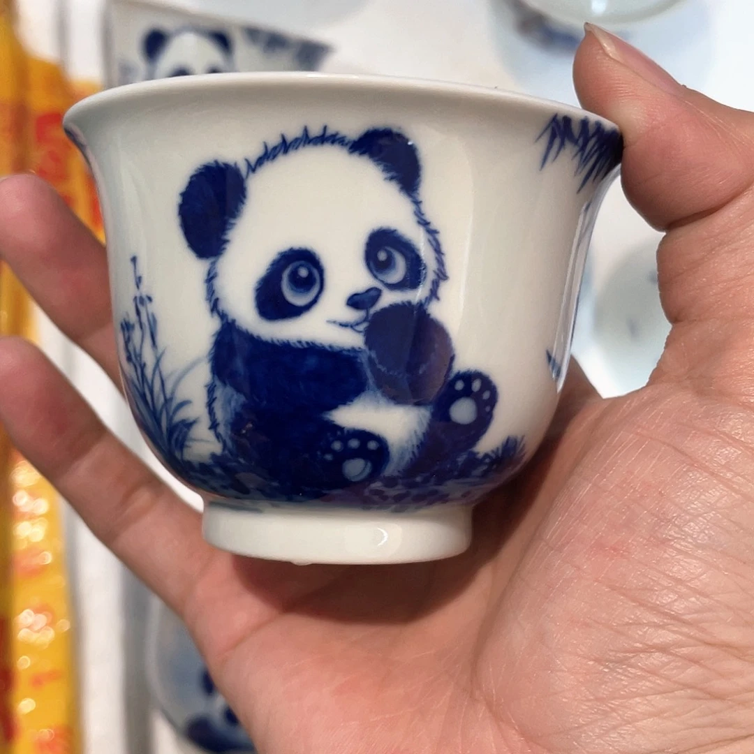 喝****子景德镇手工手绘陶瓷