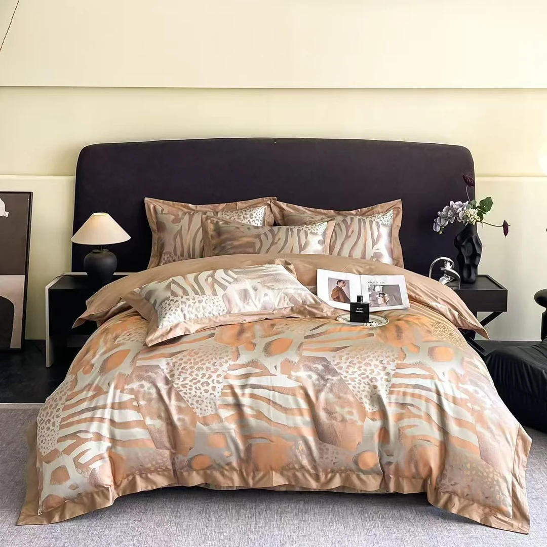 班尼克  轻奢贡缎色织提花四件套