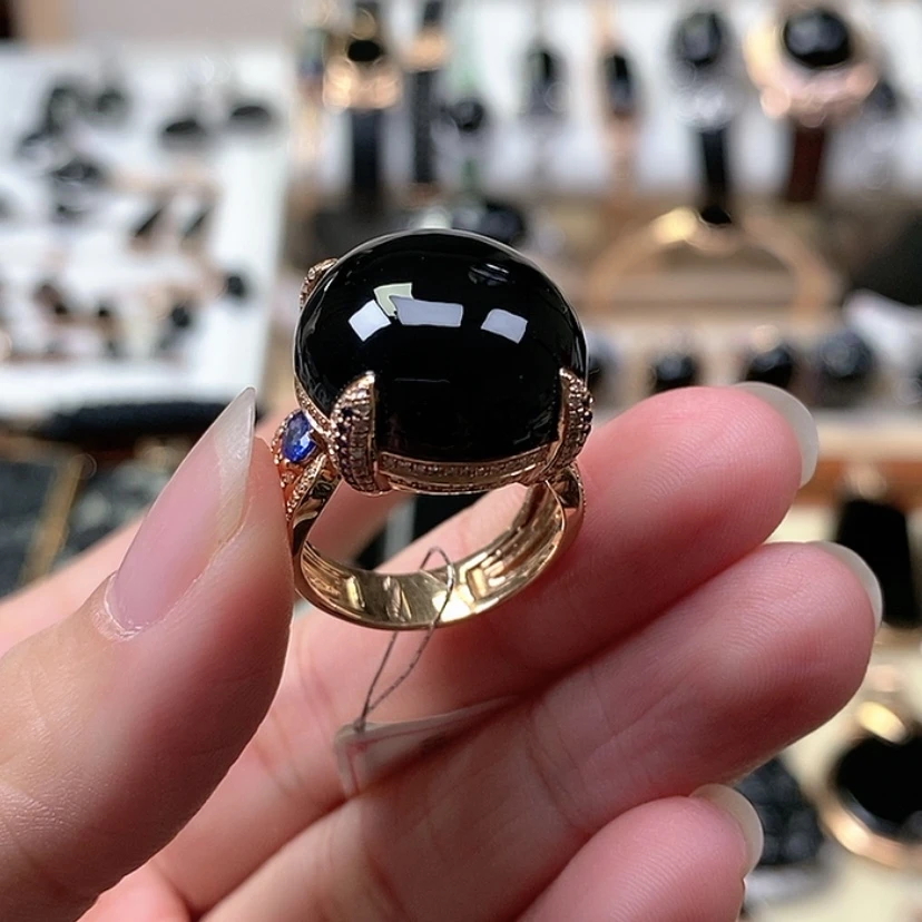 【闪购商品】翡翠戒指18K金镶嵌?**狐买断价