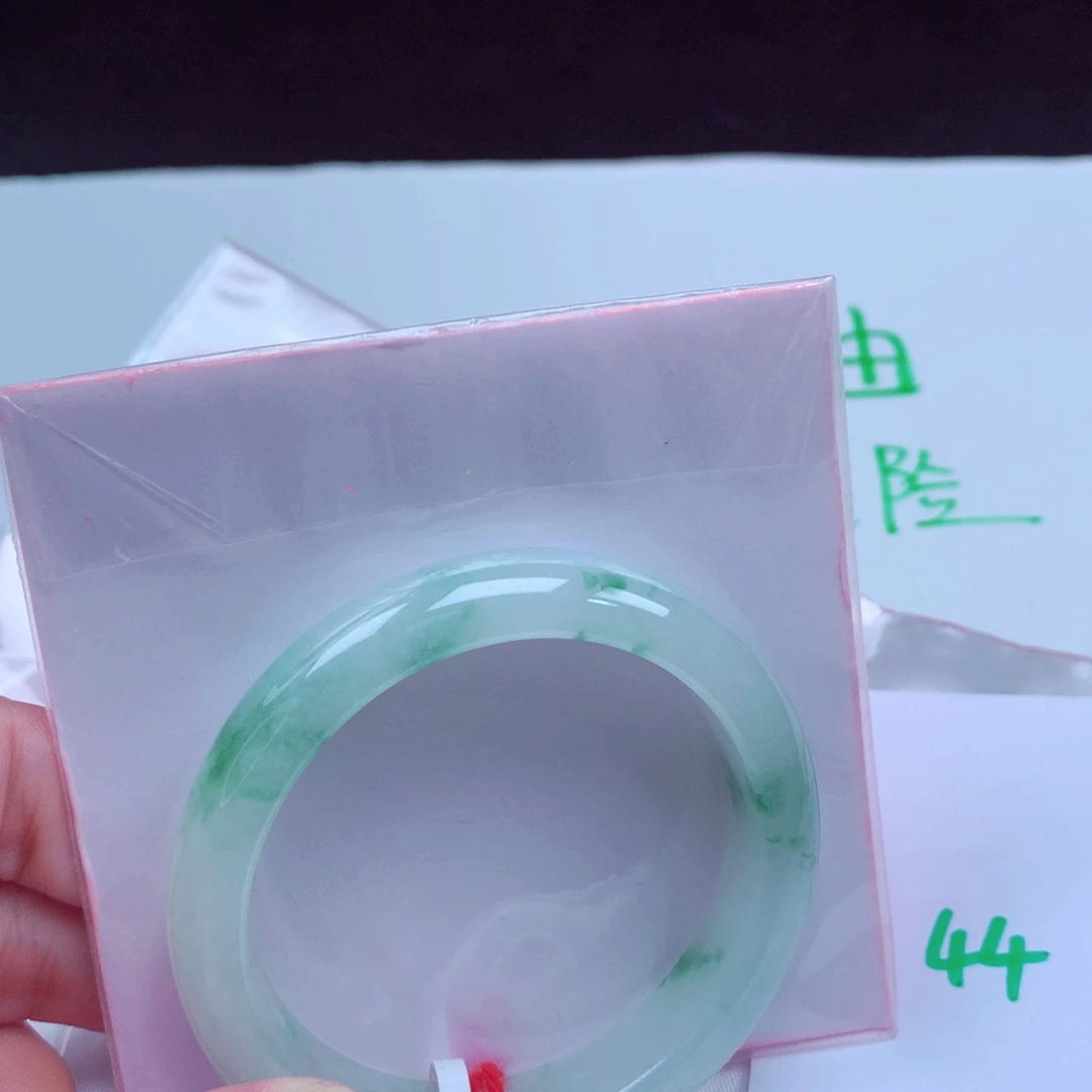 未镶嵌手镯翡翠缅甸天然A货翡翠手镯51.5贵妃