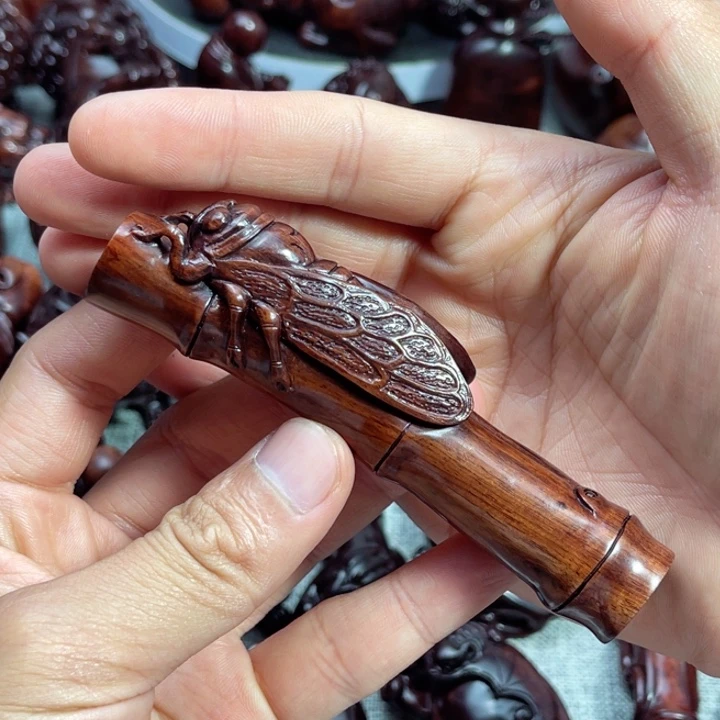 把件黄花梨/降香黄檀竹节