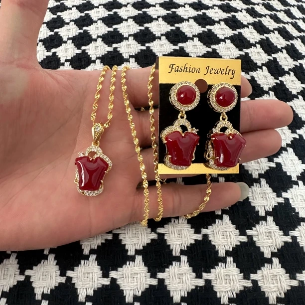 【一套】藏族饰品藏族舞配饰藏族首饰黄铜镀金不掉色