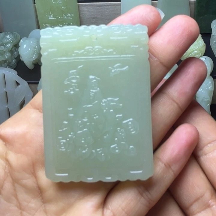 和田玉未镶嵌颈饰