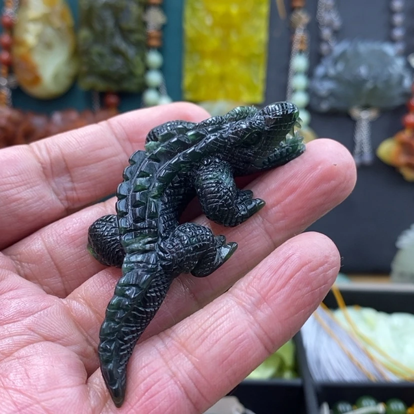 【闪购商品】未镶嵌岫玉吊坠玄**竹