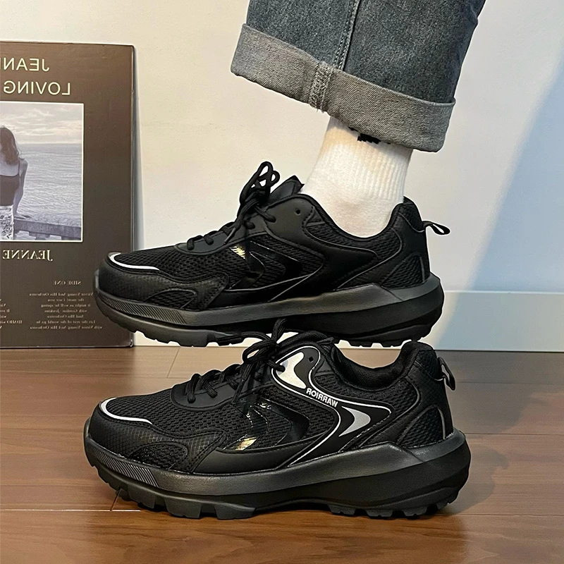 回力男鞋透气老爹鞋网面轻便厚底鞋运动百搭ins休闲小众潮鞋增高