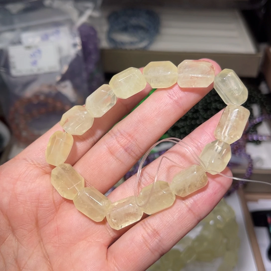 水晶手链未镶嵌黄水晶060