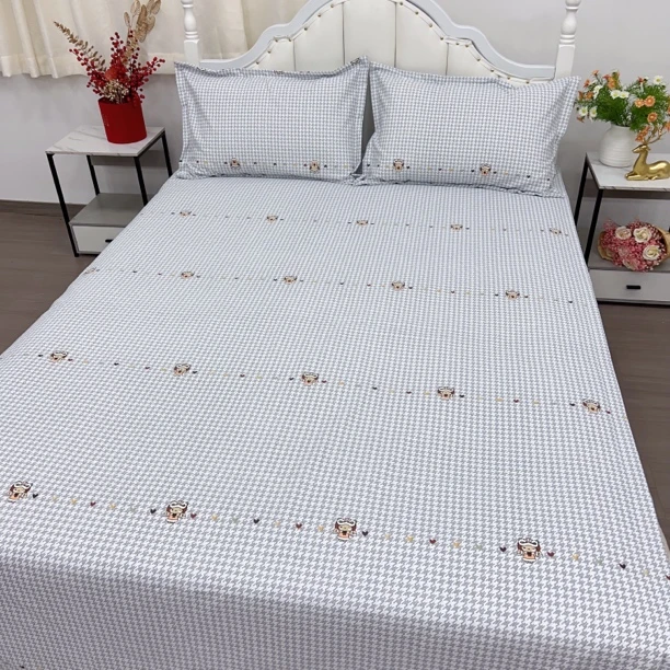 新夏季必备加厚粗布床单【天使之翼】尺寸1.6X2.4米帆布凉席防滑