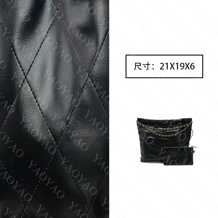 手工真皮女包 单肩斜跨流浪小号垃圾袋 带珍珠