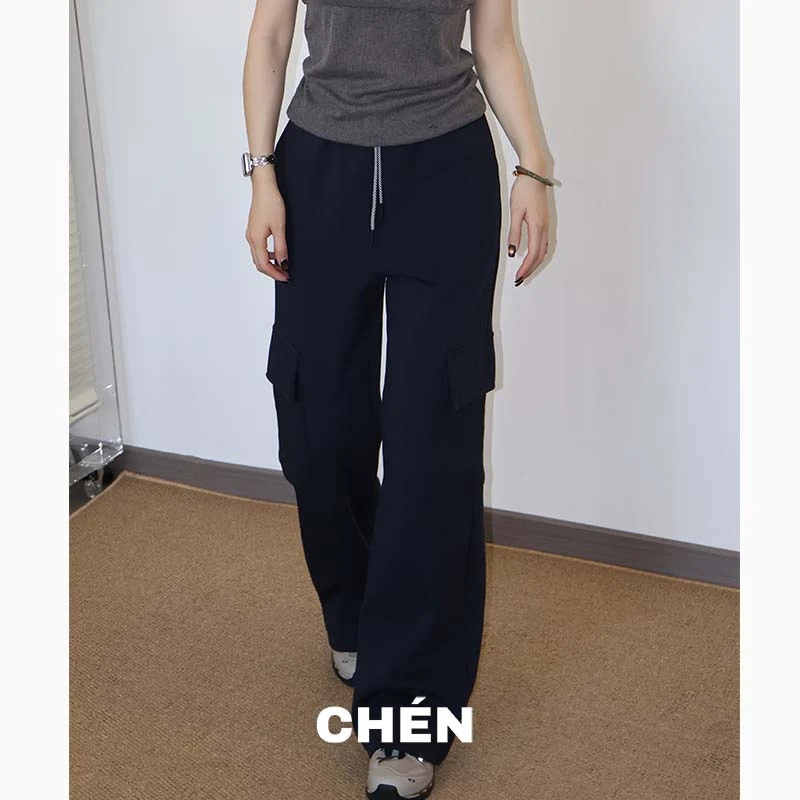 【黑马裤】晨总自制遮胯显瘦2025春季休闲工装直筒卫裤女通勤百搭