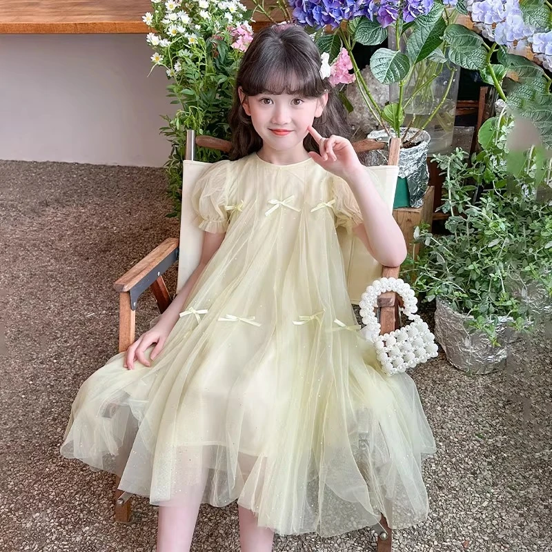 女童沙滩裙夏装2025新款女孩小公主吊带背心裙儿童裙子夏装连衣裙