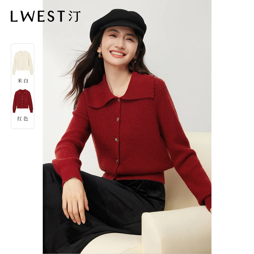 2024冬季新款时尚翻领气质设计感显瘦毛衣DTYZ4511A07486